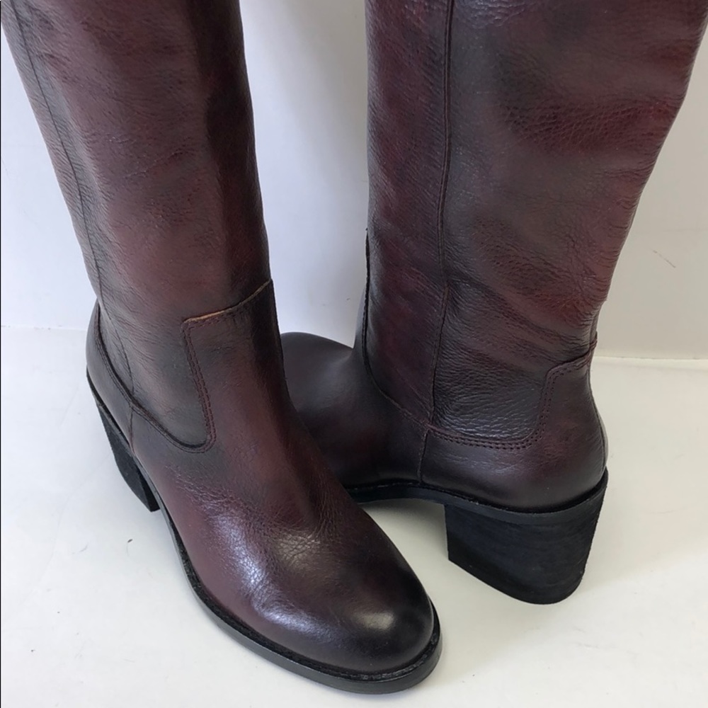 Lucky Brand Leather Dark Brown Boots New 6 - Picture 3 of 8